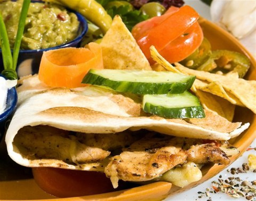 Picture of Grilled Chicken and Goat Cheese Quesadilla Recipe - Item No. 367-grilled-chicken-and-goat-cheese-quesadilla Picture of Grilled Chicken and Goat Cheese Quesadilla Recipe - Item No. 367-grilled-chicken-and-goat-cheese-quesadilla