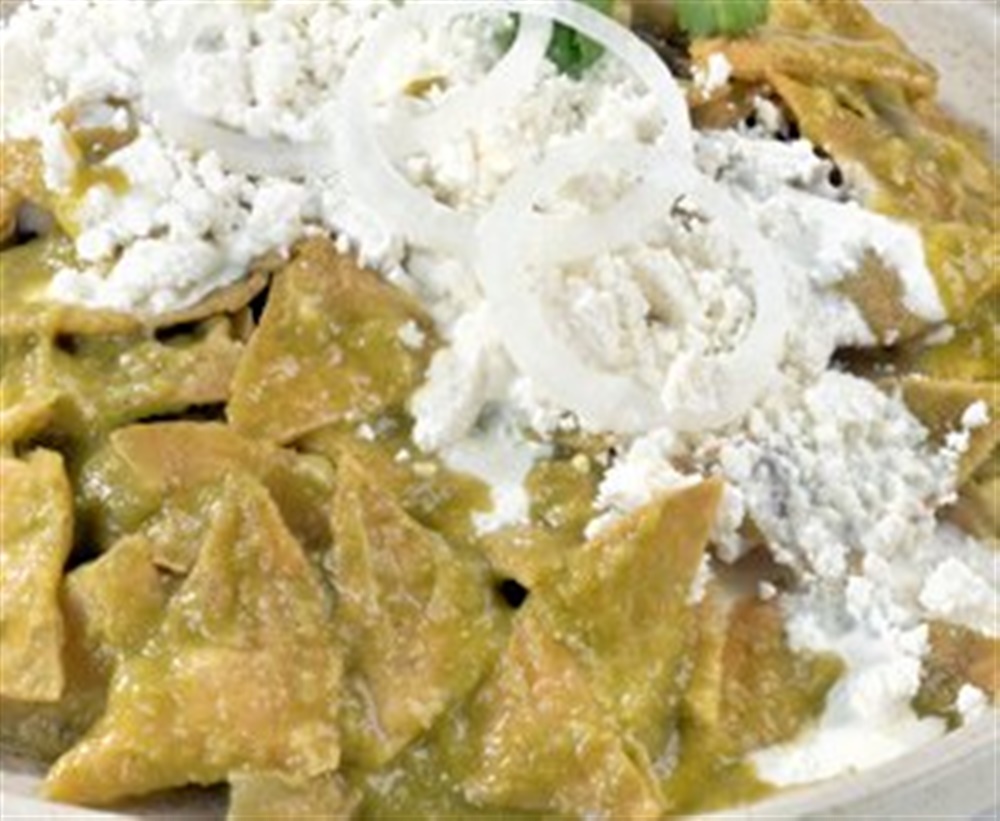 Picture of Green Chicken Chilaquiles Casserole Recipe - Item No. 475-green-chicken-chilaquiles-casserole Picture of Green Chicken Chilaquiles Casserole Recipe - Item No. 475-green-chicken-chilaquiles-casserole