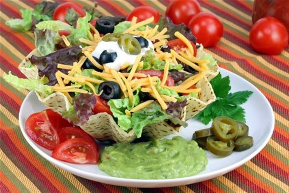 Picture of Taco Salad: Beef, Chicken, Turkey or Vegetarian Mexican Recipe - Item No. 526-taco-salad-beef-chicken-turkey-or-vegetarian Picture of Taco Salad: Beef, Chicken, Turkey or Vegetarian Mexican Recipe - Item No. 526-taco-salad-beef-chicken-turkey-or-vegetarian